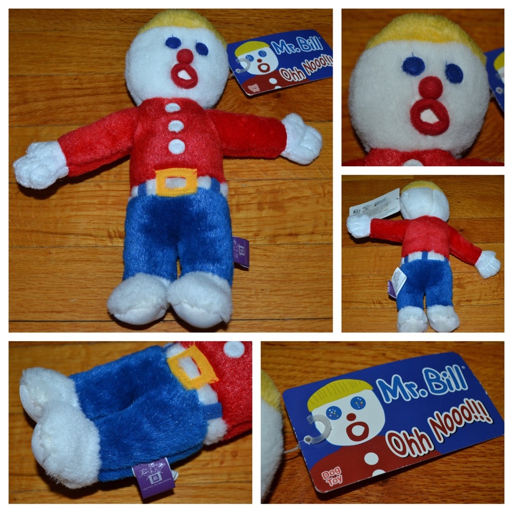 Oh No! Mr. Bill stuffed dog toy, NWT